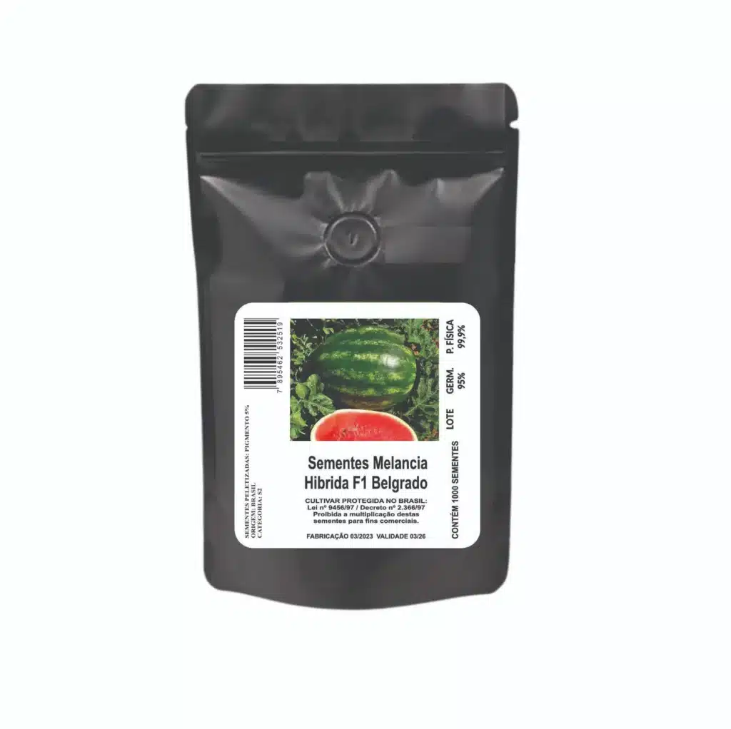 Sementes Melancia Hibrida F1 Belgrado